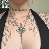 Image 4 of ♡ Mini Chrome Spike Chainmail Pendant Chain ♡