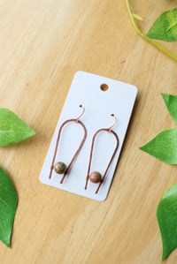 Image 4 of Copper ‘U’ Earrings (3 pairs available)