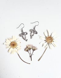 Image 2 of Silver Bow Earrings 