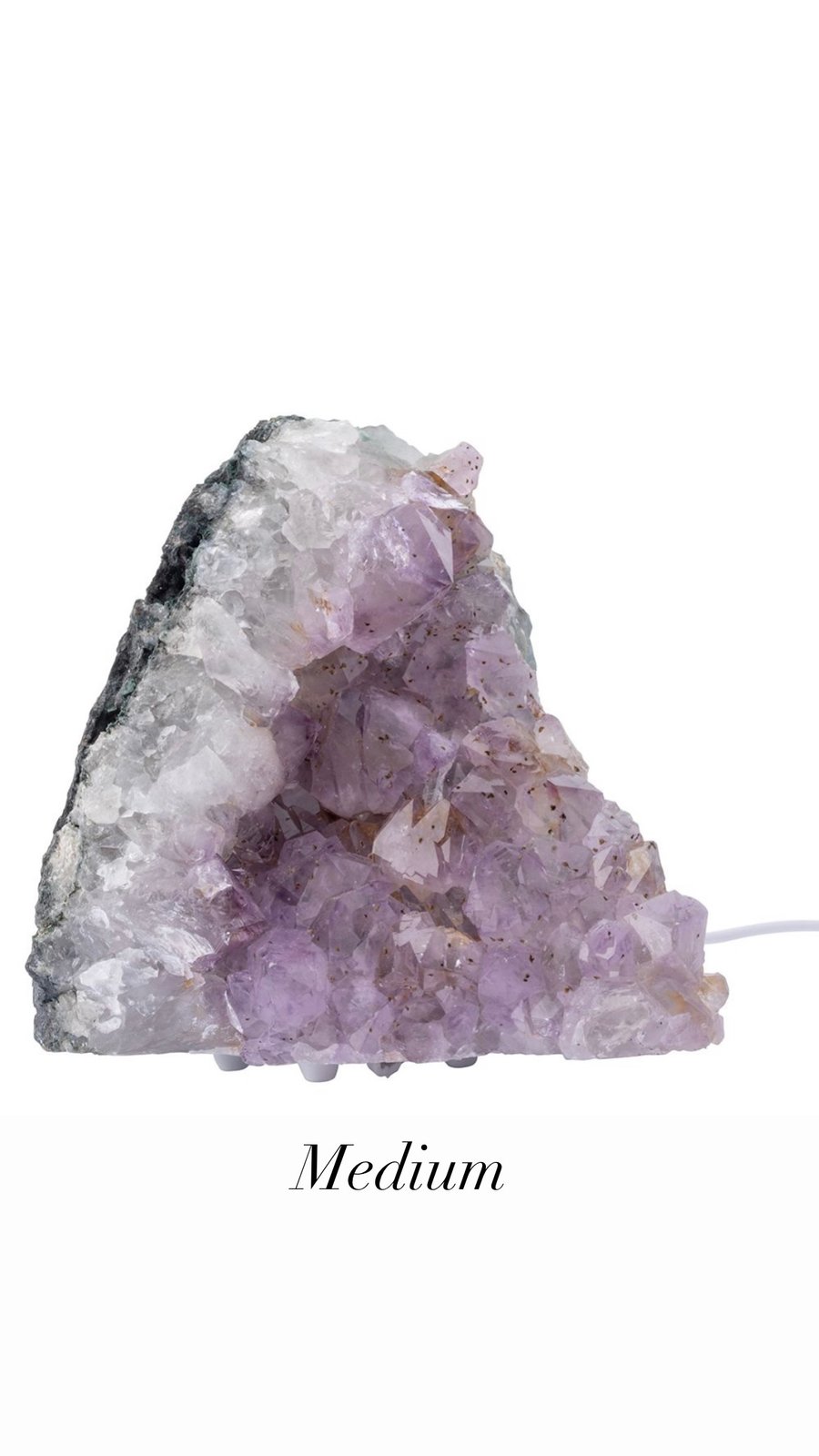 Amethyst deals stone lamp