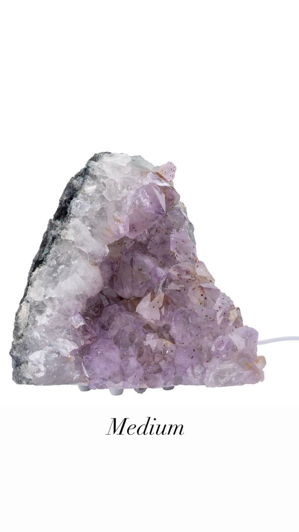 Image of Amethyst Crystal Lamp (Email or DM to see stock)
