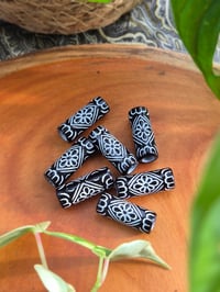 Image 2 of Black and White Long Beads