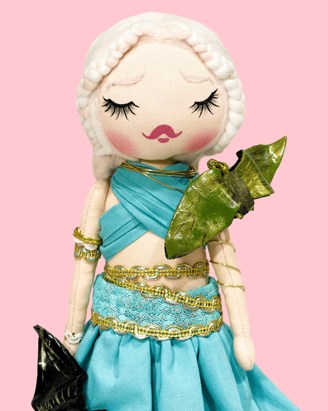 Image of Daenerys Mother of Dragons Inspired Art Doll