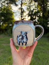 Image 1 of Painted long horn 
