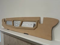 Image 1 of 1962-1964 IMPALA TRUNK WALL PANEL AVAILABLE UNWRAPPED & WRAPPED ALL CHROME IMPLA LOGO & PINSTRIPES 