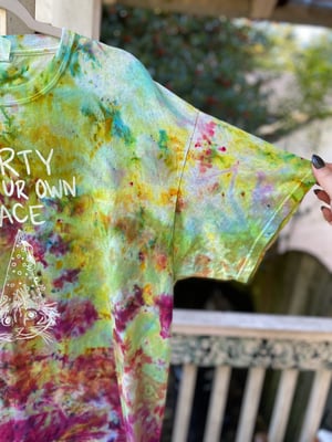 Image of XL Party At Your Own Pace Tie Dye Shirt 1