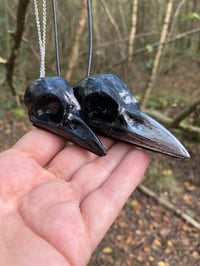 Image 5 of Crow skull necklace