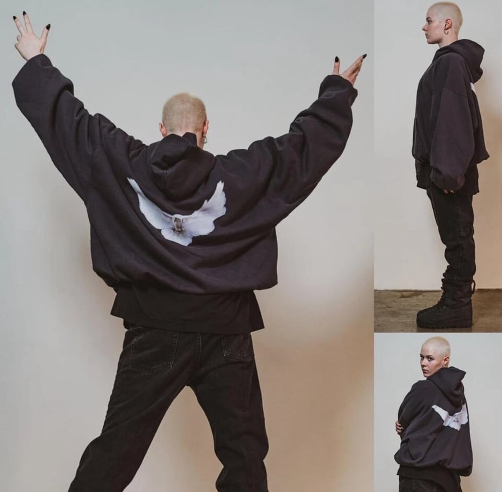 Oversized Dove Hoodie