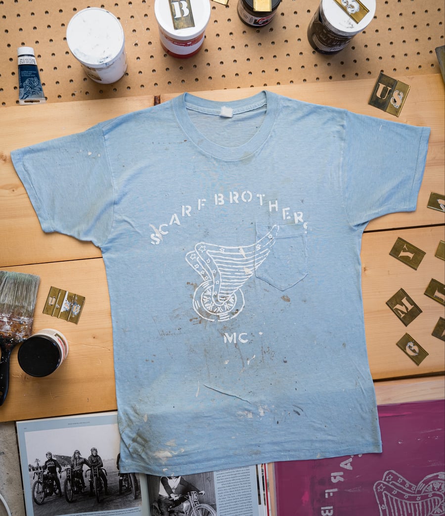 Image of Motor Club shirt (Small)- light blue  