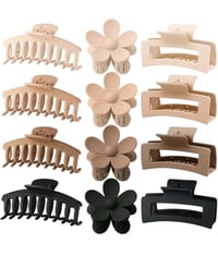 12pcs Women's Minimalist Style Clips