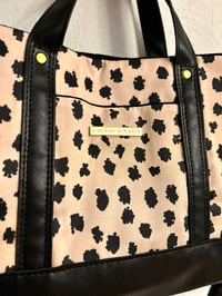 Image 4 of Spotted top handle tote/crossbody