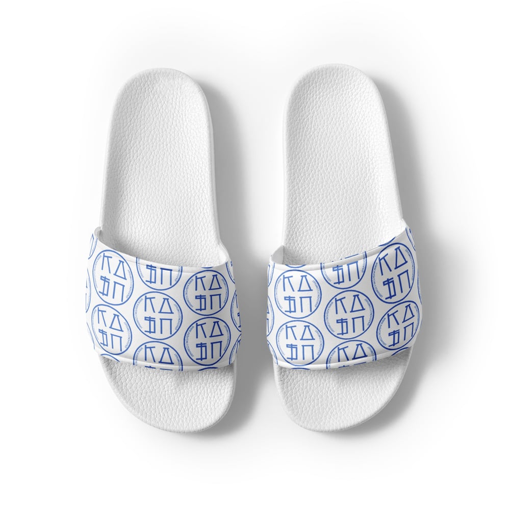 Image of KASHONLY PATTERN WOMEN'S SLIDES-WHITE
