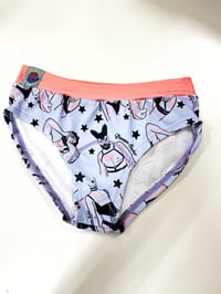Image 1 of Medium Kinky Mid Rise Cheeky (pink waistband) Undies READY TO SHIP