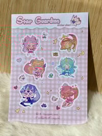 Star Guardian A6 Pearl Glitter Sticker Sheet