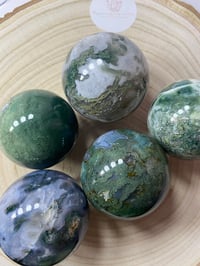Image 1 of Moss Agate Sphere ✨