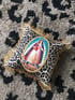 Virgin of charity leopard fabric cushion cover Image 5
