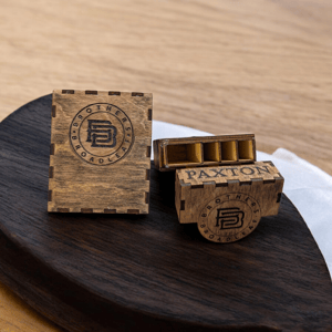 Image of Smoker’s Delight - Custom Wood Rolling Tray with Personalized Joint Case