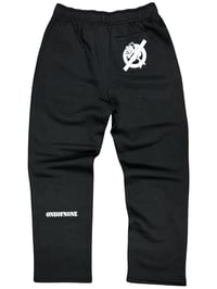 Image 2 of SWEATPANTS V3 - BLACK/WHITE