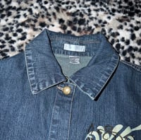 Image 3 of (m) embroidered “Partylite” Jean jacket 