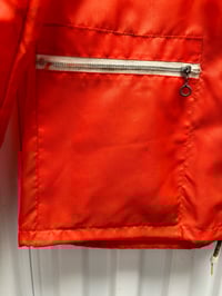 Image 3 of VINTAGE ORANGE WINDBREAKER US BOMBS PIN OG