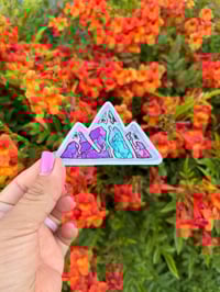 Gemstone Mountain Waterproof Vinyl Sticker 