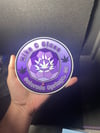 Purple 5 1/2 inch MCG sticker