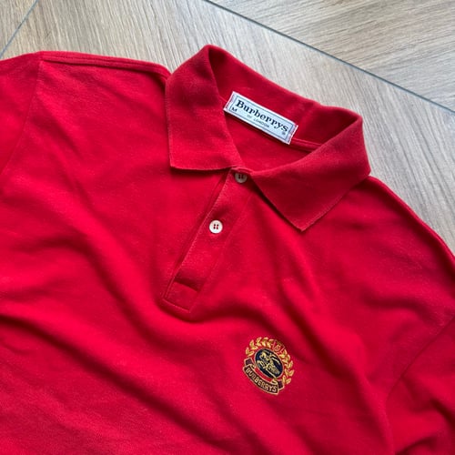 Image of 1980s Burberry Polo Shirt, Size Mediuk