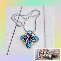 Image 1 of Spring Pastel Bowie Knot Pendant