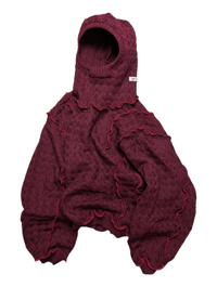 Image 1 of BASIC WINE KNIT HOOD 