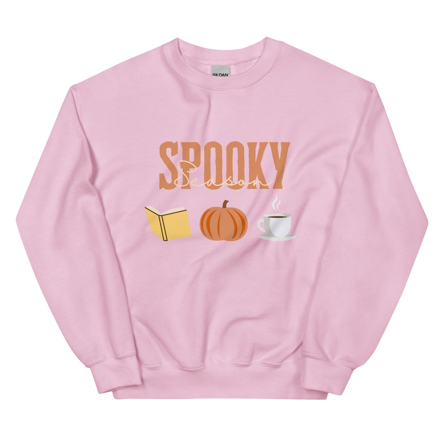 Image of Spooky season pumpkin book tea Unisex Sweatshirt
