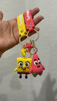 Sponge bob and Patrick keychains 
