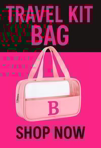 Initial Travel Cosmetic Bag