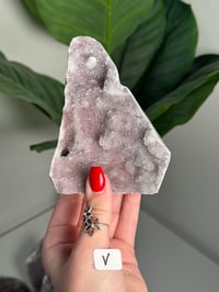 Image 22 of XL SELF STANDING COTTON CANDY APOPHYLITE CUT BASES -INDIA-