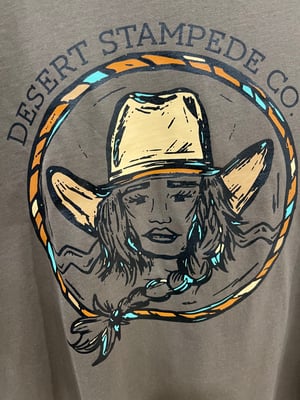 Image of Desert Stampede Co Cowgirl Tee _M_choc