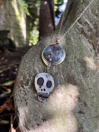 Image 1 of Stone and Skull Necklace