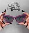 Deadly Bombshell- Purple Cat Eye Sunglasses