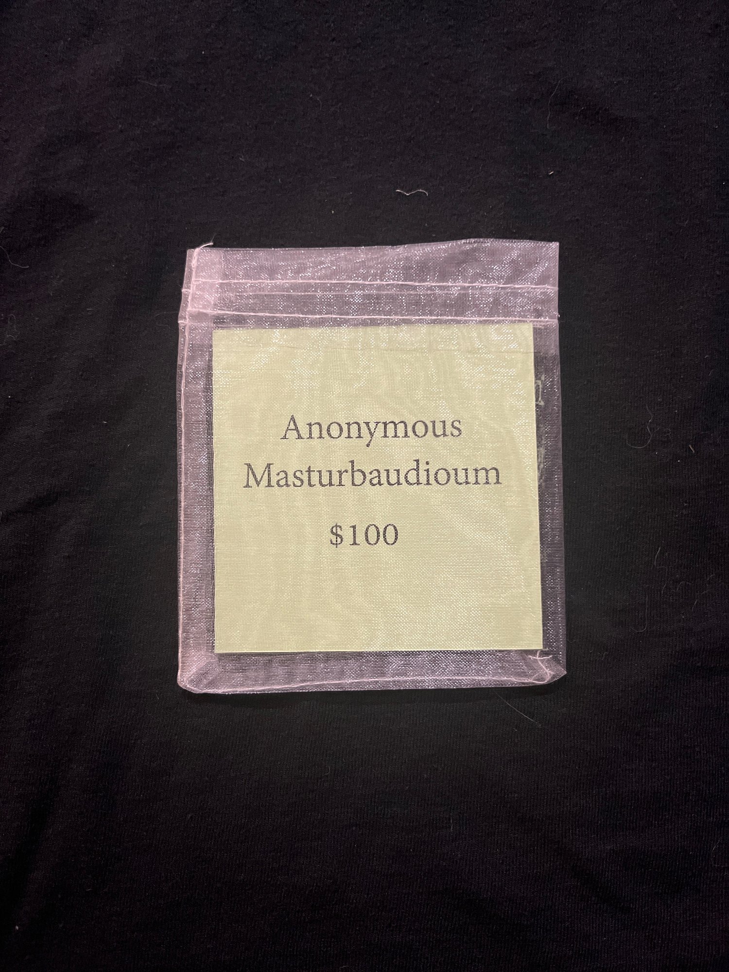 Anonymous Masturbaudioum - $100 Mini CD (999 Cuts)