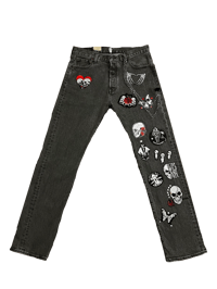 Image 2 of Skull Patch Pants