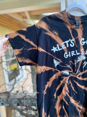 Image of LARGE Lets Go Girls Orca Bleach Dye Shirt 1