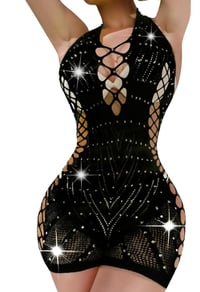 Image 3 of Exotic Rinestone Romper