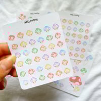 Image 2 of Rainbow mushroom sticker