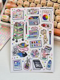 Image 2 of Art Supply Hoarder | Matte Sticker Sheet