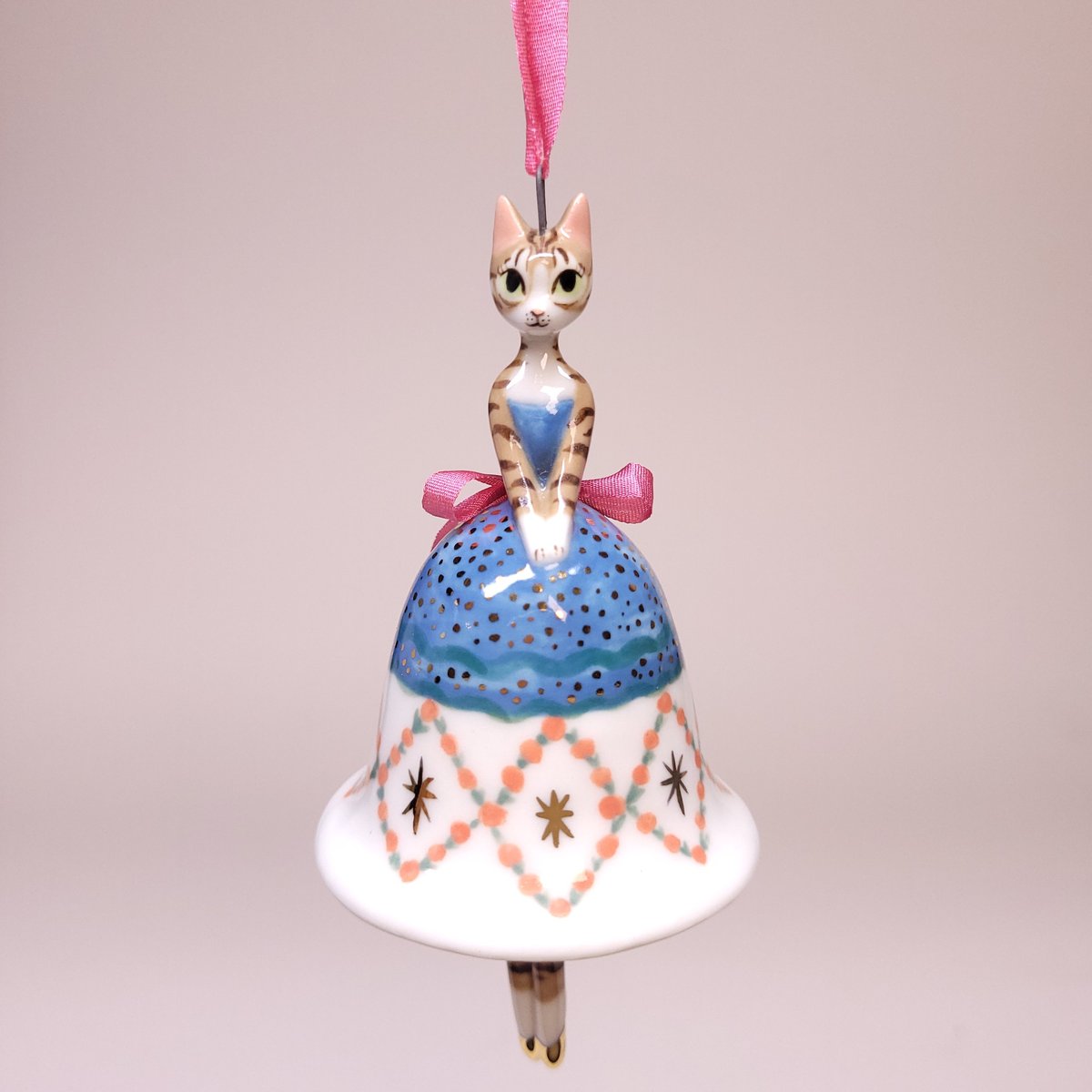 Image of North Star Porcelain Christmas Bell