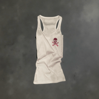 Image 1 of HOT PINK SKULL TANK