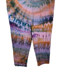 Image 4 of S/M Cotton Blend Knit Pocket Jumpsuit in Muted Spiral Ice Dye