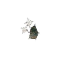 Image 2 of Lyra - Moss Agate + CZ