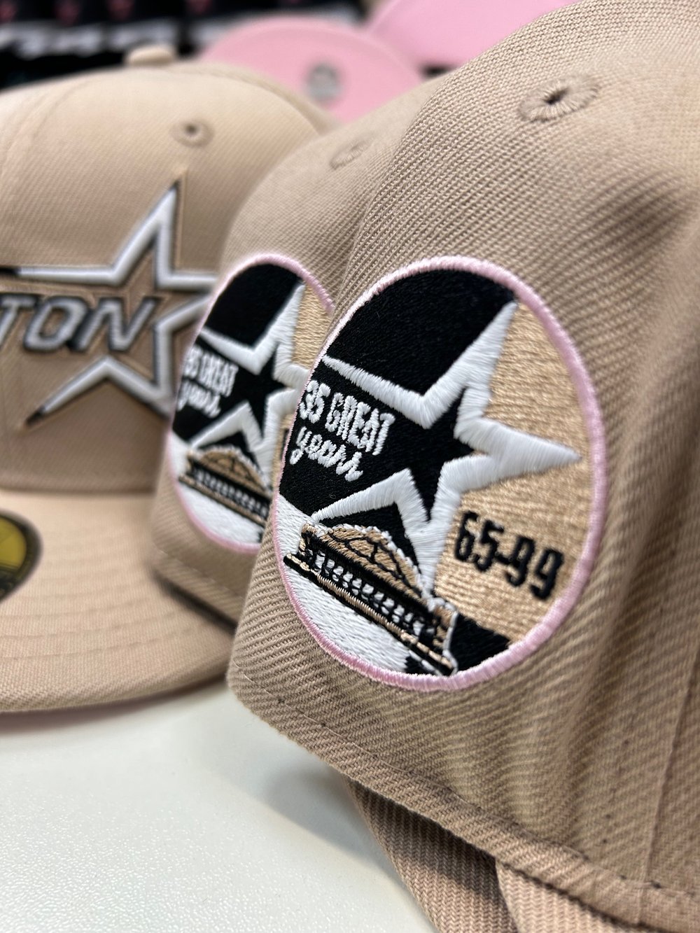 New Era 5950 Camel Pink Glow 35 Great Years