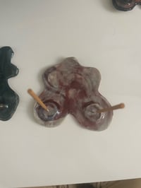 Image 2 of White and brown boobie incense holder 