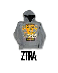 Image 1 of "Pray For De' Homies" Zip- Up Hoodie [HEATHER]