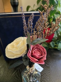 Image 3 of Roped White Rose and Dark Mauve Roses